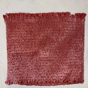 Hollister Strapless Pleated Bandeau Crop Top (Size: XS)